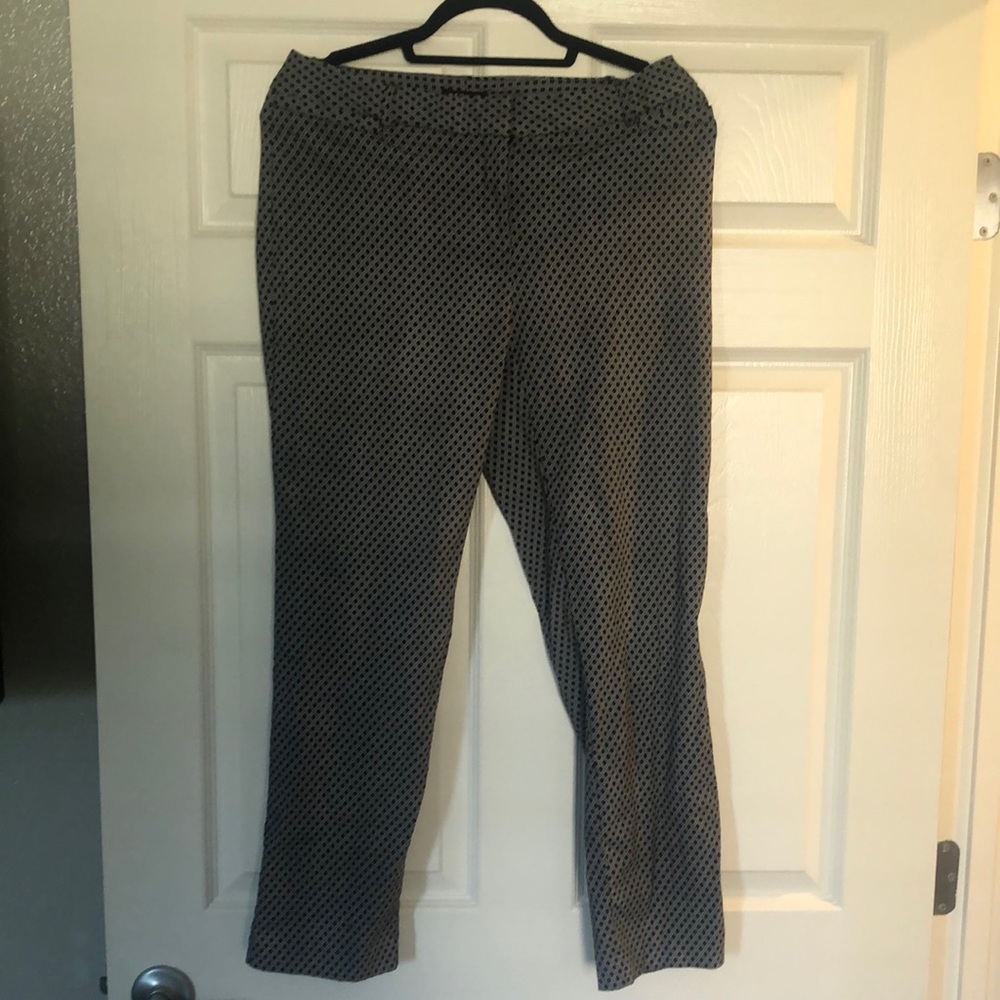 George geometric print ankle pants